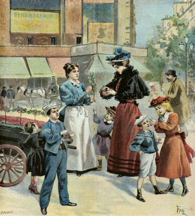Párizs tavasszal,1895 (Illusztráció) alkotó: Oswaldo Tofani