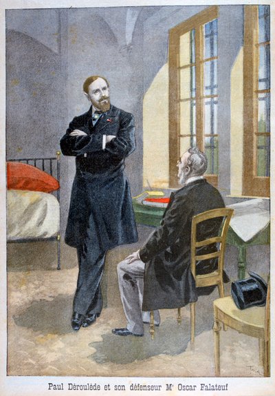 Paul Déroulède és védője, Oscar Falateuf, 1899. alkotó: Oswaldo Tofani