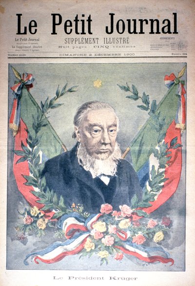 Kruger elnök, a „Le Petit Journal” borítólapja, 1900. december 2. (színes metszet) alkotó: Oswaldo Tofani
