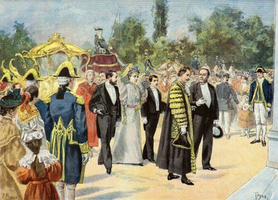 Sir Joseph Renals Bordeaux-ba látogat alkotó: Oswaldo Tofani
