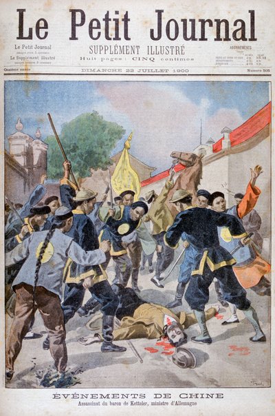 Ketteler báró német miniszter meggyilkolása, Kína, 1900 alkotó: Oswaldo Tofani