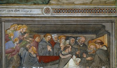 Szent Ágoston halála (freskó alkotó: Ottaviano Nelli
