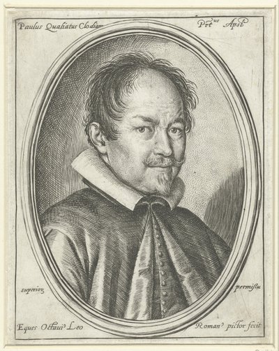 A zeneszerző portréja Paolo Quagliati c. 1555-1628, 1623 alkotó: Ottavio Maria Leoni