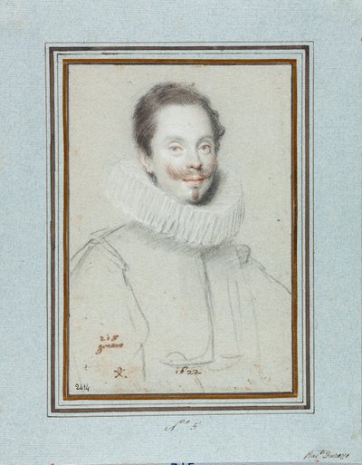 Paris Pinelli márki portréja (17. század) Ottavio Leoni (1578-1630) rajza 17. századi Genes, Musei di Strada Nuova, Fondo Disegni, inv 2414 alkotó: Ottavio Mario Leoni