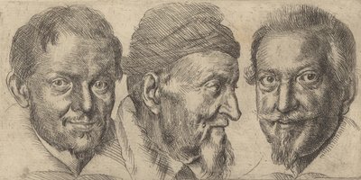 Három portré, amelyek valószínűleg Camillo Grafficot, Ercole Pedemonte-t és Antonit ábrázolják..., kb. 1620-30. alkotó: Ottavio Mario Leoni