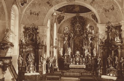 Plébánia-templom, Oberammergau, A templom belseje alkotó: Otto Ballerstedt