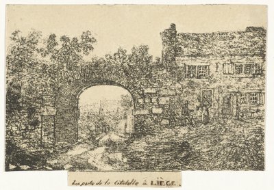 Citadelpoort te Luik A Liège-i Citadella kapuja (cím a tárgyon) alkotó: Otto Baron Howen