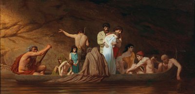 Charon barque, a 19. század második fele... alkotó: Otto Brausewetter