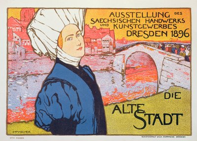 A németországi drezdai művészeti és kézműves kiállítás plakátja alkotó: Otto Fischer
