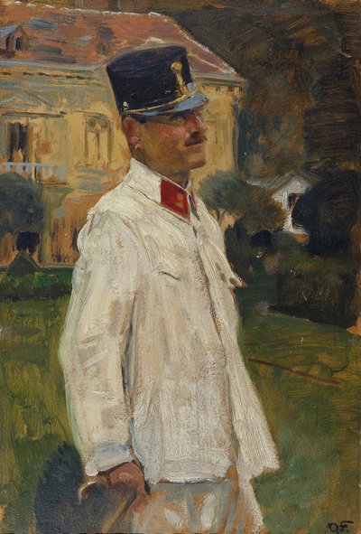 Heinrich (?) Gallia tiszti egyenruhában alkotó: Otto Friedrich