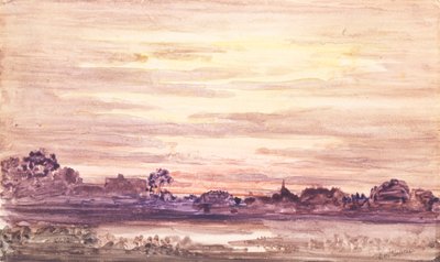 Naplemente vihar után, kb. 1900. alkotó: Otto Gaertner