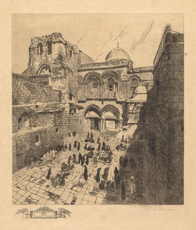 Szent Sír-templom, Jeruzsálem. alkotó: Otto H. Bacher