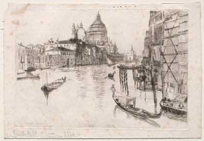 A Grand Canal bejárata, 1880. alkotó: Otto H. Bacher