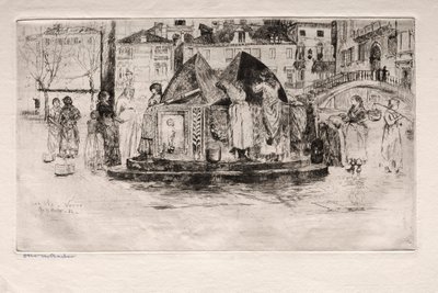 Velencei rézkarcok: Pozzo San Vio, 1882. alkotó: Otto H. Bacher