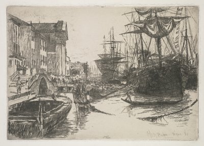 A Zattere alapjai, 1880. alkotó: Otto H. Bacher