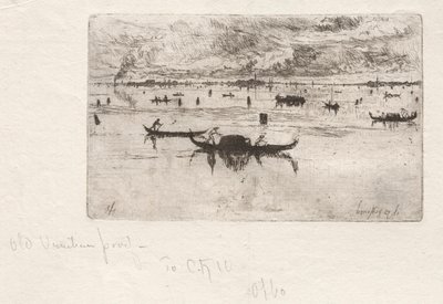 A Salute felé tekintve, Velence, 1880. alkotó: Otto H. Bacher