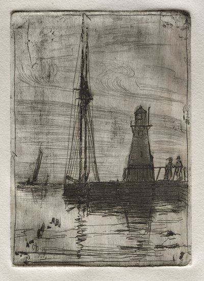River Pier, 1878. alkotó: Otto H. Bacher