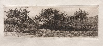 Tetők és fák, 1879. alkotó: Otto H. Bacher