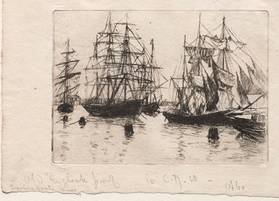 Vitorlások, Velence, 1880. alkotó: Otto H. Bacher