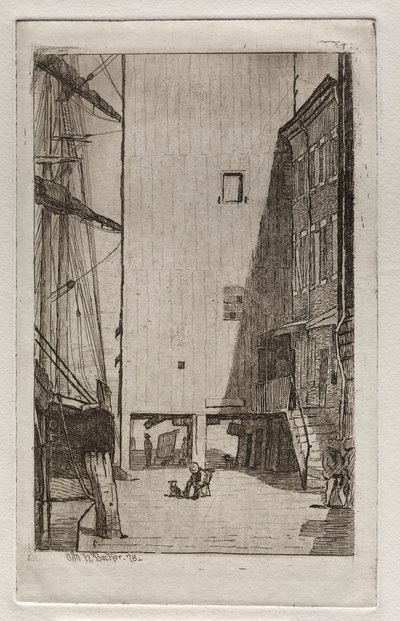 Hajó és lift, 1878. alkotó: Otto H. Bacher