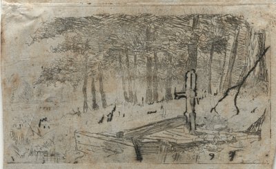 Kis tanulmány a fákról, 19-20. század. alkotó: Otto H. Bacher