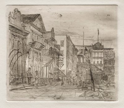 Southwest Corner, Public Square, Cleveland, 1878. alkotó: Otto H. Bacher