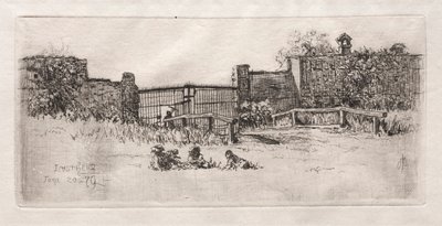 A kapu, Lustheim, 1879. alkotó: Otto H. Bacher