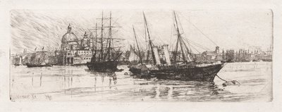 Két hajó, Velence, 1880. alkotó: Otto H. Bacher