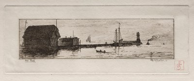 West Pier, Cleveland, 1878. alkotó: Otto H. Bacher