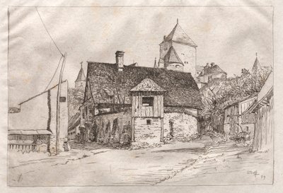 Worth: A Lane, 1879. alkotó: Otto H. Bacher