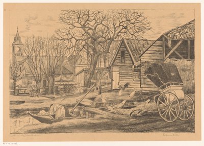 Falu a vízen alkotó: Otto Hanrath (signed by artist)
