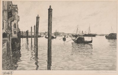 Canal Grande, Velence alkotó: Otto Henry Bacher
