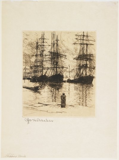 Hajózás, Velence, 1879-1880 alkotó: Otto Henry Bacher