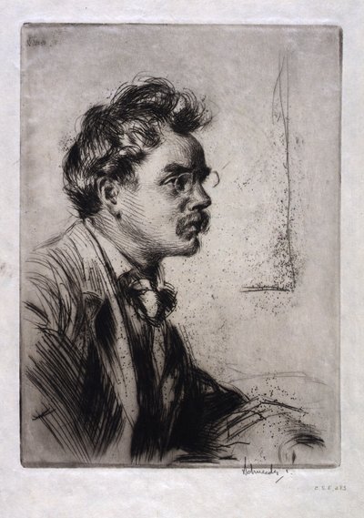 B.J.O. Nordfelt portréja alkotó: Otto J. Schneider