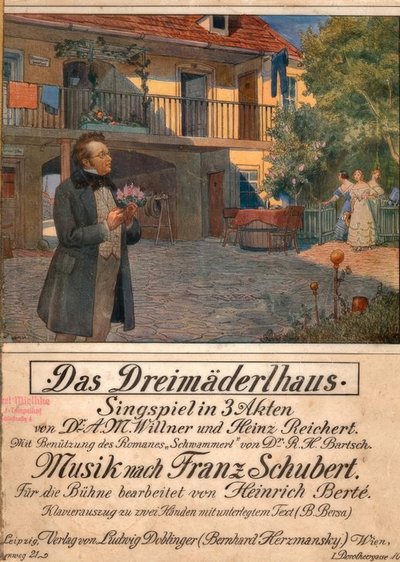 Berte, Dreimäderlhaus / Notendruck 1916 alkotó: Otto Robert Nowak