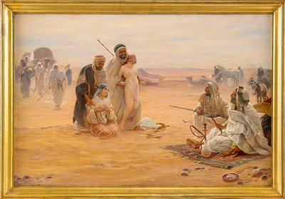 Le marche aux esclaves - A rabszolgapiac - Pilny Ottó (1866-1936) festménye, Olaj, vászon 1910 (80x120 cm) - Magángyűjtemény alkotó: Otto Pilny