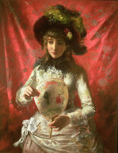 Lány rajongóval alkotó: Otto Rudolf Hessler