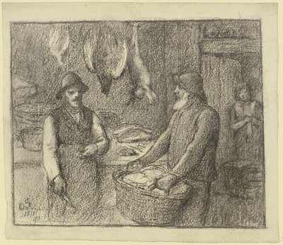 A vadhúskereskedőnél alkotó: Otto Scholderer