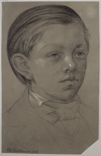 Wilhelm Amandus Beer gyermekportréja alkotó: Otto Scholderer