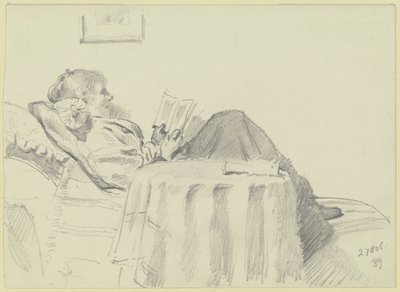 Olvasó Luise Scholderer alkotó: Otto Scholderer