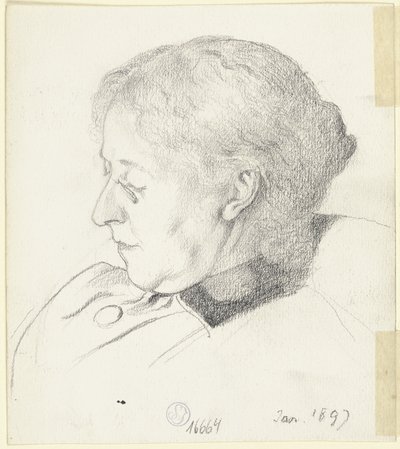Alvó Luise Scholderer alkotó: Otto Scholderer