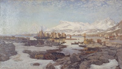 Tavasz Lofoten alkotó: Otto Sinding