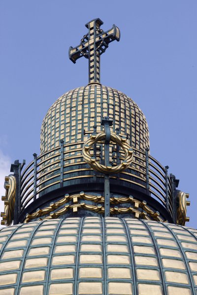 Am Steinhof (Szent Lipót templom) - templom kupola, Bécs, Ausztria (fotó) alkotó: Otto Wagner