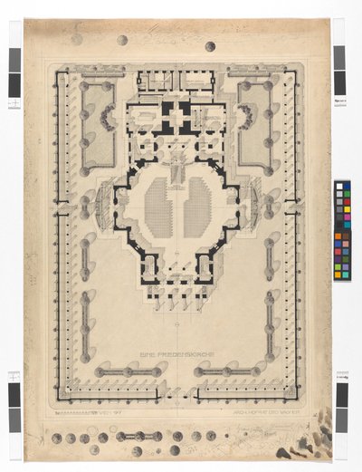 Béketemplom, alaprajz alkotó: Otto Wagner