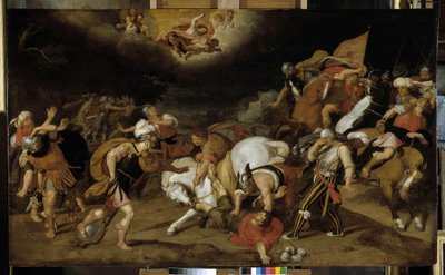 Szent Pál megtérése a damaszkuszi úton i.sz. 42-ben. JC alkotó: Otto van Veen