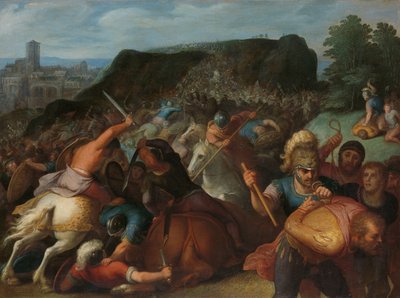 Valentinus fogságba esett Valentinust fogságba viszik a Bataviak rómaiak elleni felkeléséről szóló tizenkettő sorozat egyike alkotó: Otto van Veen