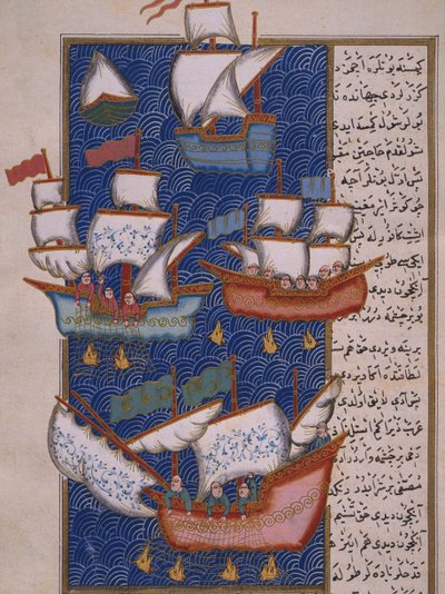 Halászok hálókkal alkotó: Ottoman School