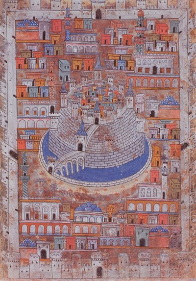 Aleppó térképe, 1600 körül alkotó: Ottoman School