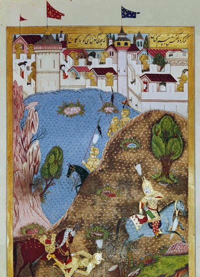 Oszmán Birodalom: Szolimán szultán (Szulejmán) ábrázolása Azt mondtam, a csodálatos (1520-1566) és hadserege megtámadja Belgrád városát. Miniatűr, amelyet Arifi (sz. H.1517) a „Suleymanname”-ből vett át, 1558. Topkapi Sarayi Istanbul alkotó: Ottoman School