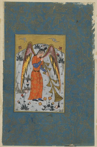 Israfil angyal, 1580-90 körül alkotó: Ottoman School